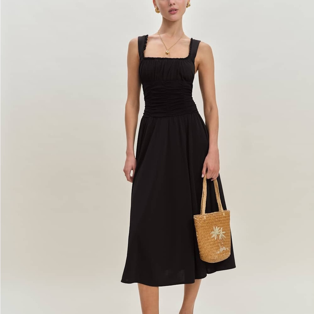 NWT Reformation Willa Knit Dress Black - Size M